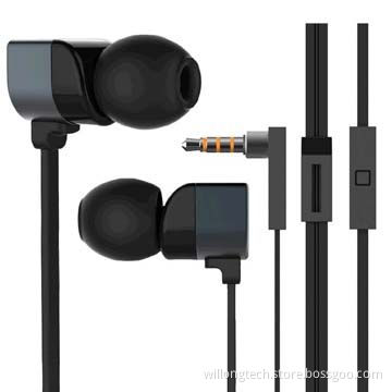 Colorful fashion earphone, noise-cancelling with microphone for mobile phone